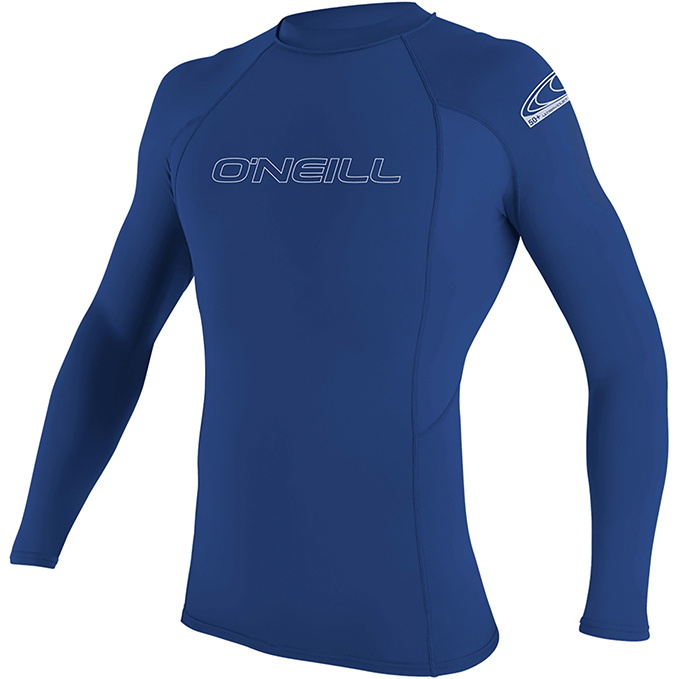 2026 O'Neill Mens Basic Skins Long Sleeve Rash Guard 3342 - Pacific